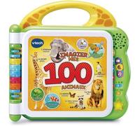 VTECH - Mon Imagier Bilingue - 100 Animaux - Livre interactif bilingue - Pour Enfant - Pile - Multicolore