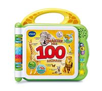 VTech - Mon Imagier Bilingue, Imagier Parlant Mes 100 Animaux, Livre Sonore, 12 Pages Illustrées et Interactives, Jouet Éducatif, Cadeau Enfant Dès 2 Ans - Contenu en Français et Anglais