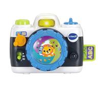 VTech Mon Premier Appareil Photo, Jouet pour Enfants avec des Sons réalistes et Flash, Objectif et Virole Rotatif, Langue Italienne, Piles incluses, 12-36 Mois