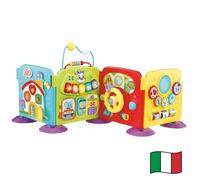 VTech Mon Premier Centre d'activité, Centre d'activité 3 en 1 avec 2 chansons et 10 mélodies, Développement Motricité Fine, Arrêt Automatique, Langue Italienne, Batteries incluses, 6-36 Mois