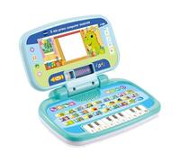 VTech Mon Premier Ordinateur de Musique, Ordinateur interactif pour Enfants, Ordinateur avec 4 Applications/Jeux, poignée Pratique, Jeu Enfant avec Clavier ABC, Langue Italienne, Piles incluses, 2-5