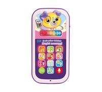 VTech Mon Premier téléphone - Messages Magiques Roses, téléphone pour Enfants interactif, Apprendre Les Chiffres et l'alphabet, Jeu de bébé avec 10 Boutons Lumineux, Langue Italienne, Piles incluses,