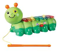 VTech - Mon Xylophone Jungle Rock, Instrument de Musique Bébé, Xylophone Interactif Enfant, Jeu d'Éveil Musical, Jouet à Tirer Chenille, Cadeau Enfant Dès 18 Mois - Contenu en Français