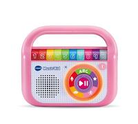 VTech - Music'Kid Rose, Baladeur Musical Enfant, Enceinte Bluetooth Lumineuse avec Comptines, Chansons Éducatives et Relaxantes, Enregistreur Vocal, Cadeau Enfant Dès 2 Ans - Contenu en Français