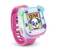 VTech - My First KidiWatch Rose, Montre Digitale Enfant avec Animal Virtuel, Écran Tactile Couleur, Bracelet Souple, 20 Cadrans, Jeux Interactifs, Cadeau Enfant de 3 Ans à 8 Ans - Contenu en Français