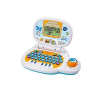 VTech - Ordi P'tit Genius Ourson Bleu, Ordinateur Portable Enfant avec Écran Rétroéclairé, Souris, 10 Jeux Évolutifs, Jouet Éducatif, Cadeau Enfant de 2 Ans à 5 Ans - Contenu en Français