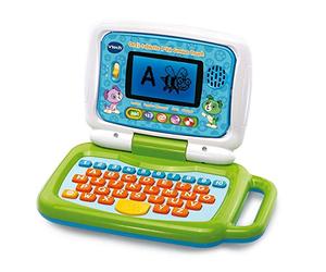 VTech - Ordi-Tablette P'tit Genius Touch Vert - Ordinateur Enfant, Tablette Éducative - 2/6 Ans - Contenu en Français