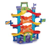 VTech - Parking VIP TutTut Bolides, Circuits, Pistes et Playsets de Jouet, Parking interactif avec Double Position pour Lancer Les Voitures en Course, Comprend Deux véhicules, Version ESP