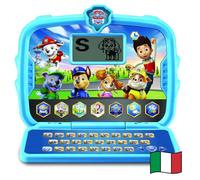 VTech Paw Patrol Ordinateur éducatif, Appareil 2 en 1 Ordinateur et Tablette Enfants, 6 Activités, Écran LCD et 7 Boutons Interactifs, Langue Italienne, Batteries incluses, 3-7 Ans