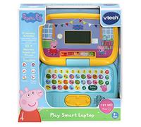 VTech Peppa Pig - Ordinateur Portable Intelligent Play | Ordinateur Portable d'apprentissage interactif pour Enfants avec Lettres et Chiffres | Convient pour garçons et Filles de 2, 3, 4, 5 et 6 Ans