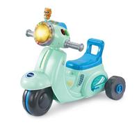 VTech - Porteur Scooter Interactif 3 en 1 Bleu, Moto Porteur Bébé, Tricycle Évolutif avec Tableau d'Éveil Interactif, Jouet d'Activité et de Développement, Cadeau Bébé Dès 1 an - Contenu en Français
