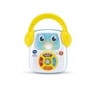 VTech - P'tit Baladeur, Baladeur Musical Bébé, Robot Lumineux et Nomade avec Comptines, Chansons Éducatives, Musiques et Enregistreur Vocal, Cadeau Bébé Dès 9 Mois - Contenu en Français