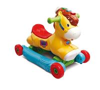 VTECH BABY - Porteur à Bascule - P'Tit Galop, Mon Poney Basculo 2en1 - Parlant et Lumineux - Multicolore