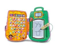 VTech - Sac à Dos Éducatif Dora L’Exploratrice - Ardoise Magique Sakado avec Stylet Interactif La Carte, 12 Activités et Jeux Dora - Cadeau Enfant de 3 Ans à 7 Ans - Contenu en Français et Anglais
