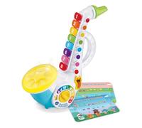 VTech - Saxophone Lumi Magique, Instrument de Musique Enfant, Saxophone Interactif avec Partitions de 4 Comptines, Jouet d'Éveil Musical, Cadeau Enfant Dès 2 Ans - Contenu en Français