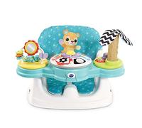 VTech - Siège-Rehausseur Interactif 5 en 1, Siège de Table Évolutif, Rehausseur Chaise Bébé, Plateau d'Activités Détachable, Jouet Sensoriel d'Éveil, Cadeau Bébé Dès 6 Mois - Contenu en Français
