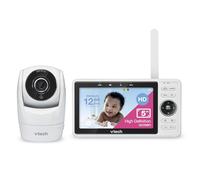 Vtech Smart Baby Monitor VM901-1W Écran LCD 5", caméra 1080p, Vue Grand Angle 120°, Vision Nocturne, Zoom pan-Tilt à Distance, Talc bidirectionnel, Fonctionne avec iOS et Android, WiFi