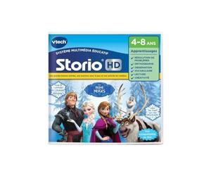 VTech - Storio Disney La Reine des Neiges, Cartouche de Jeu HD pour Tablette Enfants avec 1 Histoire, 9 Jeux, 1 Aventure et 1 Activité Créative, Cadeau Enfant de 4 Ans à 8 Ans - Contenu en Français