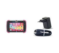 VTech - Storio Max XL 2.0 Rose, 3 Ans à 11 Ans - Contenu en Français + Adaptateur Secteur Chargeur USB-C