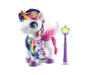 VTech - Styla, Ma Licorne Maquillage Magique, Peluche Licorne Interactive - Dés 4 Ans - Version FR