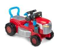 VTech - Super Tracteur Magi Tondeuse Rouge - Porteur Pousseur Bébé 3 en 1 - Tracteur Tondeuse Enfant - Jeu Évolutif - Jouet d'Éveil et de Motricité Enfant - Cadeau Bébé Dès 1 an - Contenu en Français
