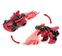 VTech Switch and Go Dinos Fire-Mini-T-Rex - Dino Auto Transformer - Jouet 2 en 1 avec Voix Dino, Effets sonores et Lumineux - pour Enfants de 3 à 8 Ans