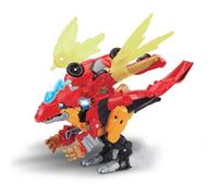 VTech - Switch & Go Dinos Combo Dragorex, Le Méga Dragon 2 en 1 - T-Rex Jouet Voiture de Course Transformable en Dragon Figurine Animé, Sons et Lumières - Cadeau Enfant Dès 4 Ans - Contenu en Français