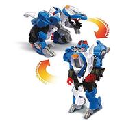 VTech - Switch & Go Dinos - Mastor, Le Super Vélociraptor - Robot, Voiture/Dinosaure, Jouet Dinosaure - Version FR