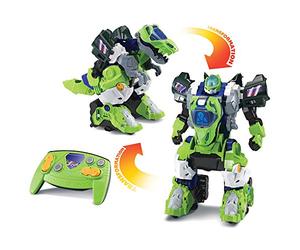 VTech - Switch & Go Dinos, Maxi Dinosaure Sonore Télécommandé Furio, Le Méga T-Rex Robot Radiocommandé, Jouet 2 en 1 Transformable en 1 Clic, Cadeau Enfant Dès 4 Ans - Contenu en Français