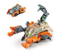 VTech Switch&Go Dinos OneClick, Poison Le Scorpion blindé, Dinosaures et Figurines d'action, Jouet Transformable en 1 clic 2 en 1 Dino-Car, pour Enfants à partir de 3 Ans, Version ESP