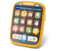 VTech Tablette d'apprentissage bilingue pour bébé - Apprentissage ludique des premiers mots en allemand et en anglais - Avec 12 touches lumineuses, modes de jeu interactifs et musique - Pour les bébés