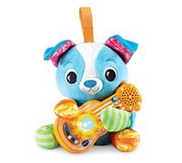 VTech - Tango, P'tit Chien Musicien, Peluche Chiot Bébé avec Guitare Interactive, Éveil Musical, Jouet Poussette, Siège Auto et Parc Bébé, Cadeau de Naissance Dès 3 Mois - Contenu en Français