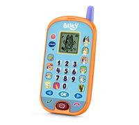 VTech Téléphone d'activités Bluey Smartphone éducatif chiffres et logique Doré Version ESP