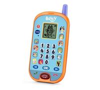 VTech Téléphone d'activités Bluey, Smartphone éducatif, Apprentissage des Chiffres, calcul, logique et mémorisation, Jouet pour Enfants à partir de 3 Ans, Version ESP (80-554622)