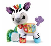 VTech - Timéo, P’tit Zèbre D’activités, Peluche Bébé Interactive - 3/36 Mois - Version FR