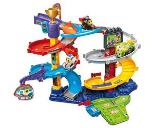 VTech Toot-Tut Drivers Twist & Race Tower, Voitures de Course pour garçons et Filles, Pistes de Voiture pour Enfants avec lumières et Sons