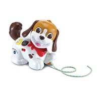 VTech - Toutou 1,2,3 Promène-Moi, Jouet à Tirer, Chiot Interactif à Promener, Chien Qui Bouge la Tête, Jouet Musical et Éducatif, Cadeau Enfant Dès 1 an - Contenu en Français