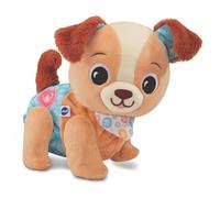 VTech - Toutou 1,2,3 suis-Moi - Peluche Interactive Câlin, Chien Qui Marche et Aboie - Éveil Bébé Sensoriel - Jouet Musical - Cadeau Bébé Dès 9 Mois - Contenu en Français