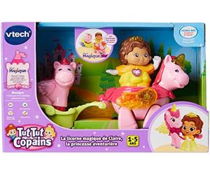 VTech- TTC-La Licorne Magique de Claire, la Princesse aventurière, 1-5 Ans, 80-177105 - Version FR