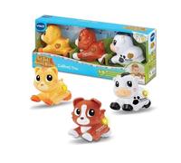 VTech - Tut Tut Animo Bisous Coffret Trio - 3 Animaux Interactifs à roulettes, Chat, Chien et Vache - Jouets Musicaux et Sonores à Collectionner - Cadeau Enfant de 1 an à 5 Ans - Contenu en Français