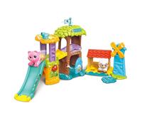VTech - Tut Tut Animo Bisous Super Maison Toboggan - Ferme Jouet Enfant avec Violette, la Vache Pipelette - Jouet Musical et Sonore - Cadeau Enfant de 1 an à 5 Ans - Contenu en Français