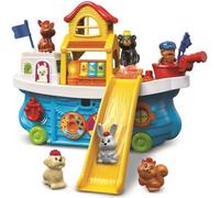 VTECH TUT TUT ANIMO - SUPER BATEAU TOBOGGAN - Jouet pour enfant de 1 a 5 ans avec 5 animaux et un pecheur inclus