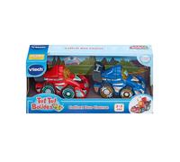 VTech - Tut Tut Bolides Coffret Duo Course - 2 Voitures Enfant, Louis Roi du Rallye et Tom Pro du Podium - Jouets Interactifs à Collectionner - Cadeau Enfant de 1 an à 5 Ans - Contenu en Français