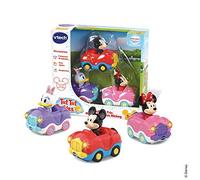 VTech - Tut Tut Bolides Disney, Coffret Trio Cabriolets, 3 Voitures Interactives, Minnie, Daisy Et Mickey Mouse, Jouet Musical Et Sonore, Cadeau Enfant De 1 an Ã€ 5 Ans - Contenu en Français