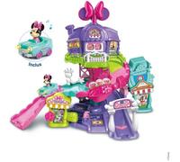 VTech Circuit Tut Tut Bolides – Le Monde Enchanté de Minnie, Cabriolet Magique, 4 zones, 1–5 ans