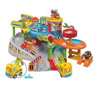 VTech - Tut Tut Bolides Mon Premier Garage Interactif - Coffret de Jeu avec Lumières, Sons & Véhicules Intelligents - Âge 1-5 Ans