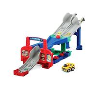 VTech - Tut Tut Bolides Série Pro, Multi Cascades Jump&Go 4 en 1 avec Voiture Jad Super Cascades, Circuit Voitures, 3 Zones Magiques, Cadeau Enfant de 2 Ans à 6 Ans - Contenu en Français