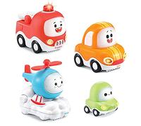 VTech - Tut Tut Cory Bolides - Pack 4 Véhicules, Jouet Voiture Interactif - 1/5 Ans - Version FR Multicolore 410505
