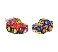 VTech Tut-Tut Drivers Lot de 2 Voitures de Course et Voiture de Course interactives pour Les Tout-Petits pour Jeux de Simulation, lumières et Sons pour garçons et Filles de 12 Mois, 2, 3, 4 Ans et