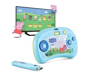 VTech V.Smile TV Nouvelle génération Peppa Pig Console éducative pour Enfants à partir de 3 Ans | Apprendre à Compter, vocabulaire, séquences numériques | Exclusif sur Amazon | Version ESP